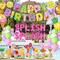 Summer Pool Beach Party Decorations - Balloons, Banner, Cake, Topper (Pink)
